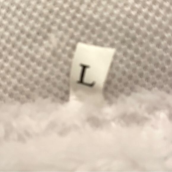 Women’s white fleece casual wear crewneck top size L B3 - Picture 2 of 3